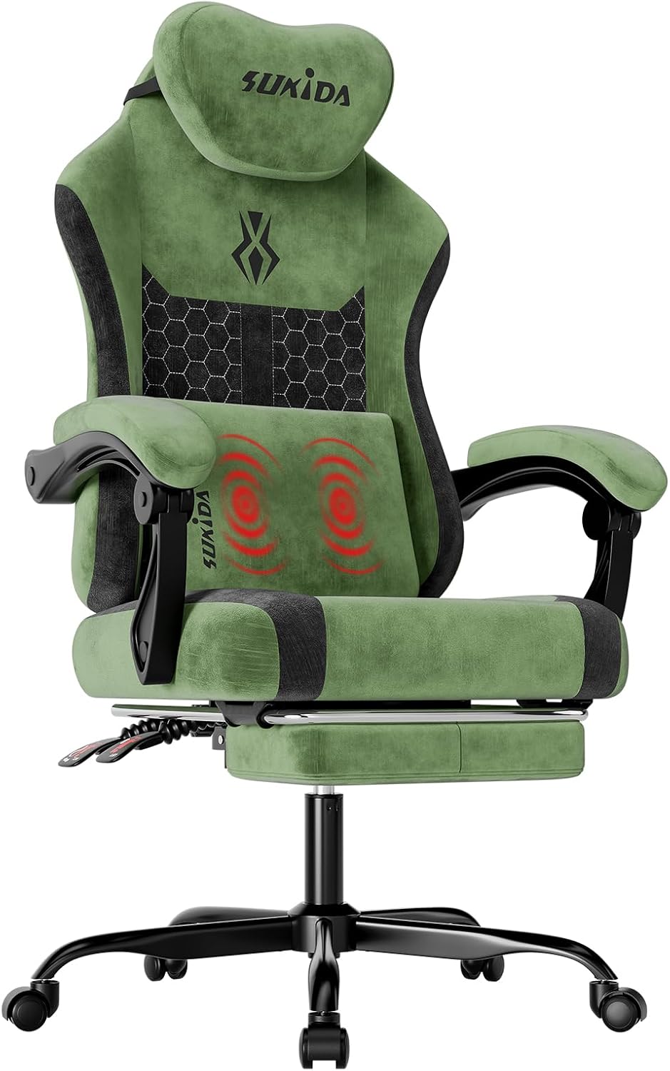Video Gaming & Esports Usd Acc - Gamingstoel van stof, ergonomische computerstoel met