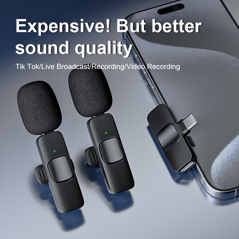 Video Gaming & Esports Usd Acc - Draadloze Lavalier Microfoon 2.4G Draagbare Audio