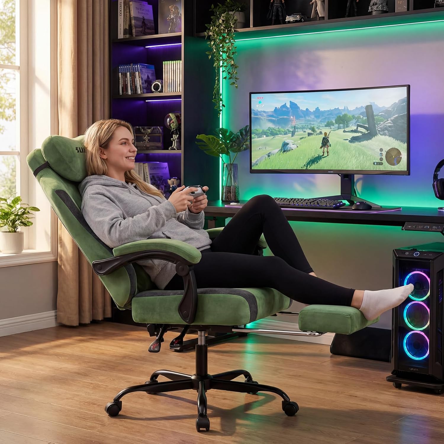 Gamingstoel van stof, ergonomi - Video Gaming & Esports Usd Acc recensie en prijs