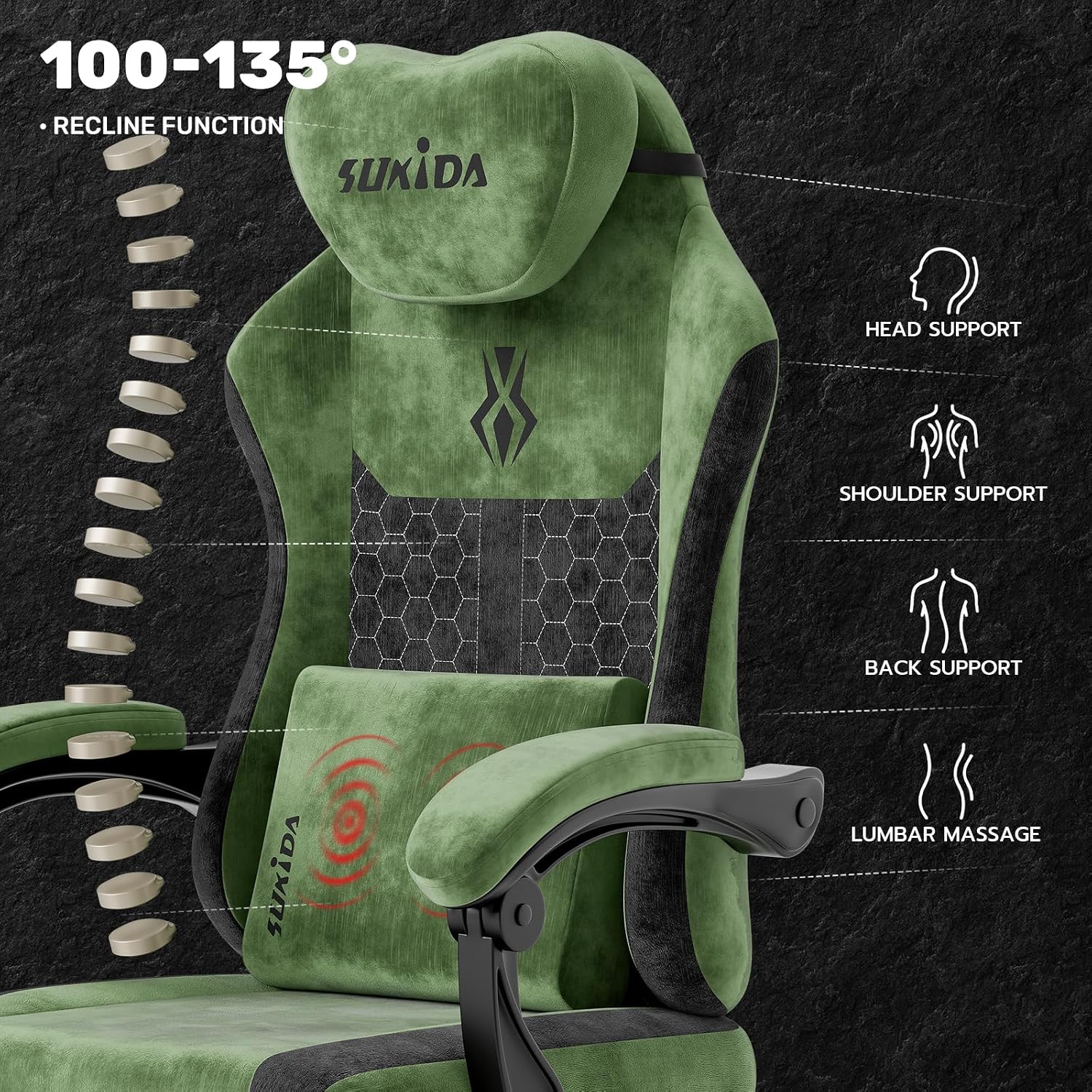 Gamingstoel van stof, ergonomi - Video Gaming & Esports Usd Acc recensie en prijs