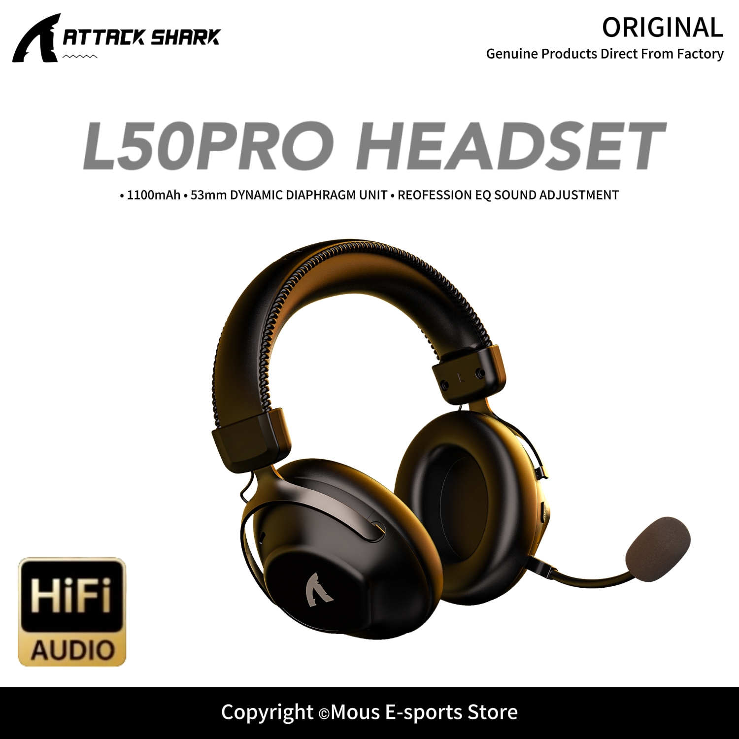 ATTACK SHARK L50PRO draadloze  - Esports Gaming Gear recensie en prijs